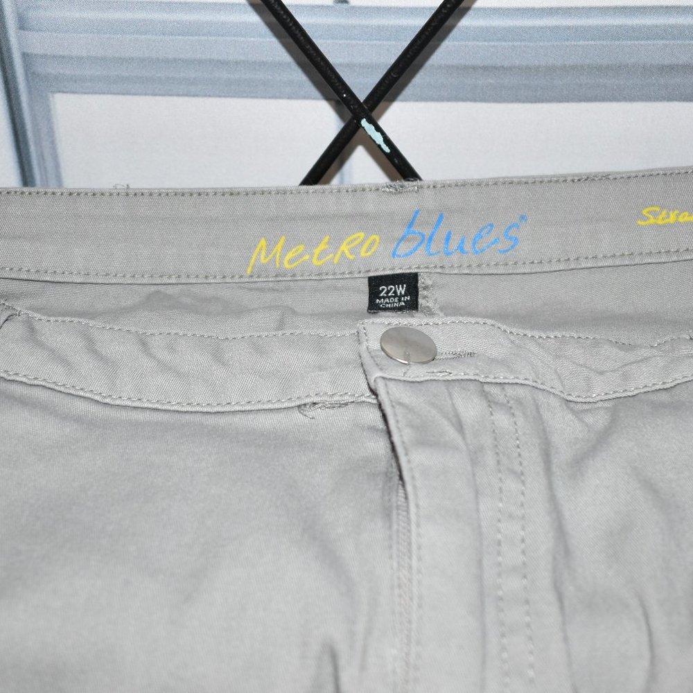 Khaki Straight Jeans 22W